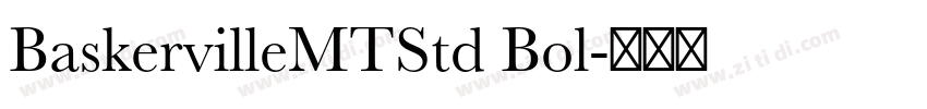 BaskervilleMTStd Bol字体转换
